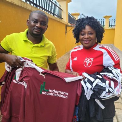 Helen and CEO of Rising Hope Footbal Academy